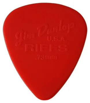 Dunlop Riffs Picks .73mm - Red - Set of 6