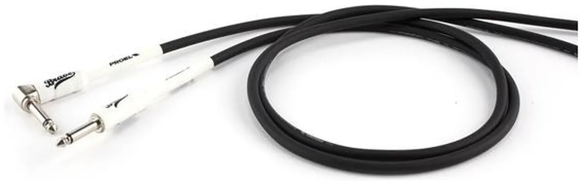 Proel BRV120LU5BK Cavo strumenti Jack Mono 6.3 mm a Jack mono 6.3 mm ad angolo