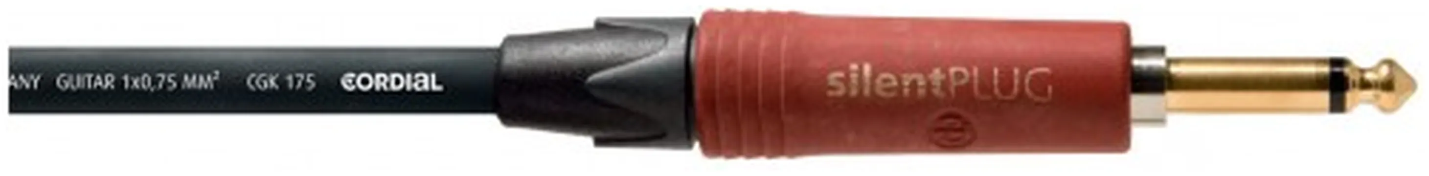 Cordial CSI6PPSILENT Câble Peak Neutrik Jack Silent/Jack- 6M