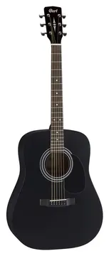 Cort AD810 Bks Guitare Folk Naturelle Noire Satinee
