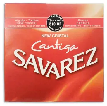 Jogo de Cordas Savarez 510 CR New Crystal Cantiga para Guitarra Clássica Tensão Normal