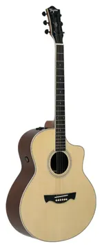 Tagima Hampton Jumbo Folk Cutaway Aco - Natural Open Pore