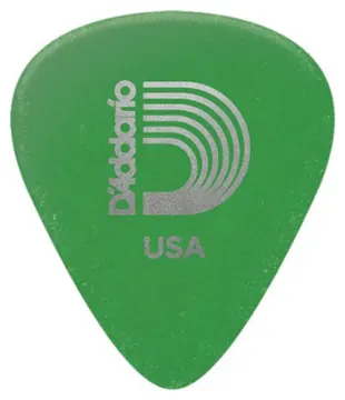 D'Addario 10 Std-Pick-Duralin-Green-Medium