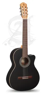 Alhambra Black Satin CW EZ Classical Guitar