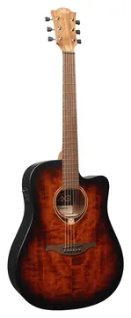 Lâg Tramontane T70DCE-B&B Dreadnought Ctw Black & Brown