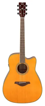 Yamaha FGC-TA VT TransAcoustic Folk de Aço Vintage Tint com Pré SYSTEM70 C/ Efeitos