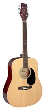 Stagg SA20D 3/4 N 3/4 akoestische gitaar, dreadnought, met lindehouten bovenblad, naturel