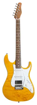 Tagima Strat Modern Stella DW 2S 1H Transparent Ambar Escudo PW