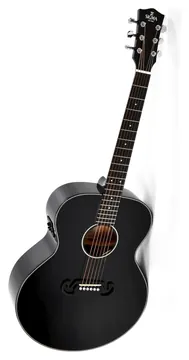 Sigma GJM-1E-MFBK Grand Jumbo Elektro-Akustik-Gitarre, metallic flake black