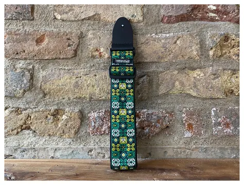 Dunlop Jacquard Guitar Strap Winterland Green