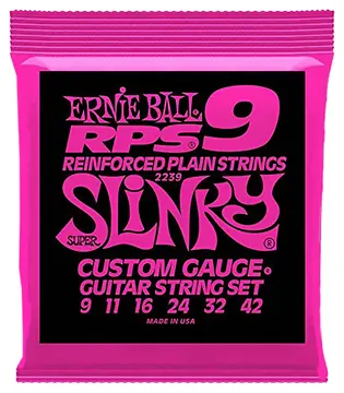 Ernie Ball Electric Guitar Strings 9-42 Ernie Ball RPS Slinky 100% Genuine