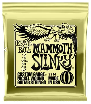Ernie Ball EB-2214 E-Gitarren Saiten Mammoth Slinky .012-.062