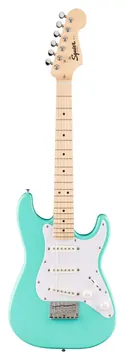 Squier Stratocaster SSS Mini MN Verde schiuma di mare