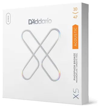 Acoustic Guitar Strings D'Addario 10-47 Coated Phosphor Bronze, Extra Light X3 PACK