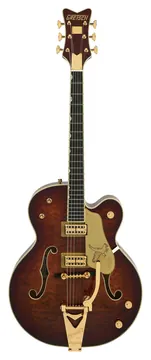 Gretsch G6136TGQM-59 LTD Quilt Classic Falcon Bigsby Ebo Bagliore di forgia