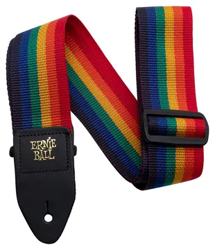 Ernie Ball 4044 Polypro Nylon Gitarrengurt (50mm), regenbogenfarben
