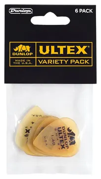 Jim Dunlop PVP109 Ultex Variety Pack Plektren (6 Stück)