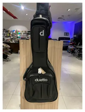 Duetto Musical Bag Duetto Violão Folk Prime Couro Preta 13073