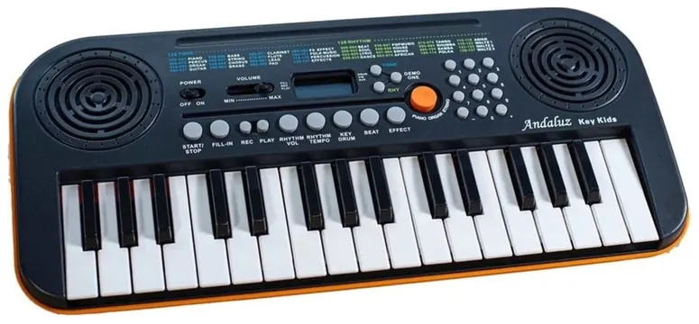 Mostruario Teclado Andaluz Key Kids 32 Teclas 128 Ritmos