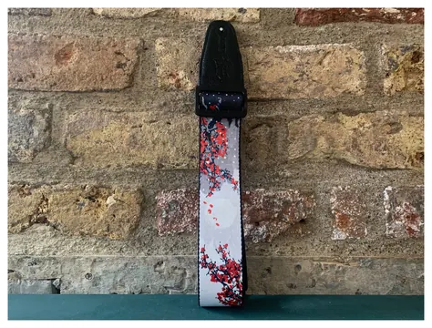 Levy's Poly Cherry Blossoms Snow Strap
