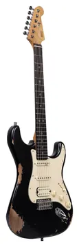 Henrys Snake II Relic ST-1N Mamba E-Gitarre inkl. Tasche, Black Relic