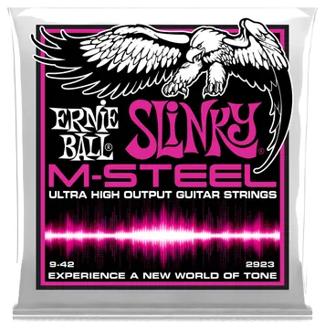 Ernie Ball 2923 Slinky M-Steel,Super 09-42 Saiten für E-Gitarre