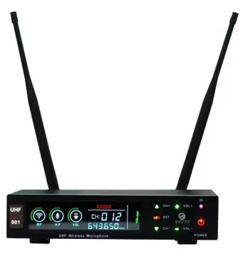 Microfone Sem Fio Custom Sound CW-200 Bastão Uhf Digital