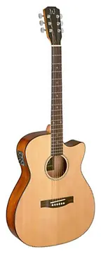 James Neligan BES-ACE Auditorium Electro Acoustic Guitar Spruce Sapele Natural