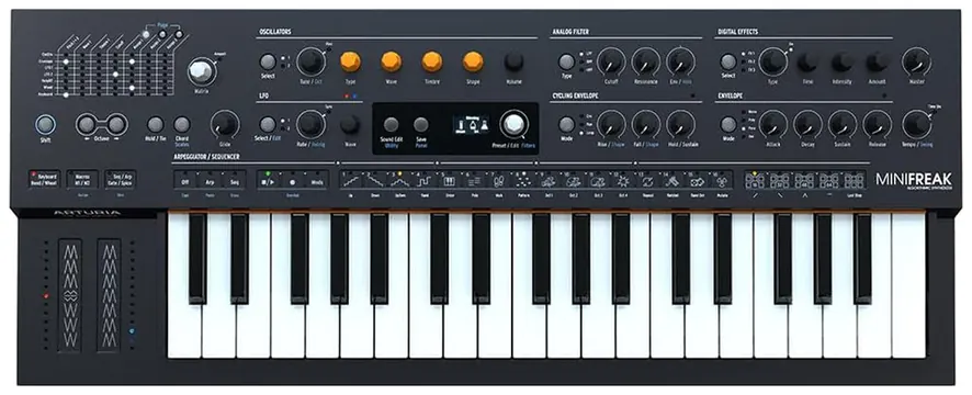 Arturia MINIFREAK Sintetizzatore Analogico/Digitale 6 Voci a 37 Tasti, Black