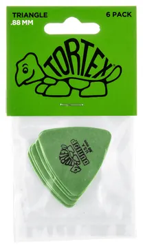 Dunlop 431P88 Tortex Triangle Plectrum 0.88mm 6-Pack