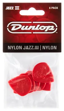 Dunlop 47P3N Jazz III Nylon Sharp 1.38mm 6/ Play Pack Picks