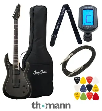 Harley Benton R-446 Graphite Metallic Bundle