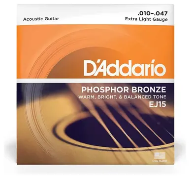 D'Addario EJ15 - Acoustic Phosphor Bronze | 010-047