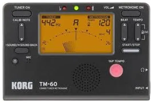 Korg Metronomo C/Afinador Korg Tm-60 Bk (Preto)