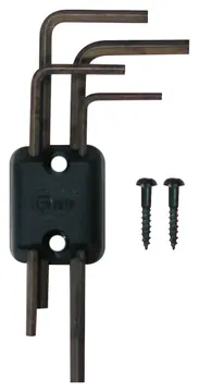 Boston WRH-10-BK allen wrench set with holder and screws