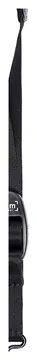 BAM italia St-0034 tracolla in pelle imbottita per strumenti a fiato - gancio in metallo - noir