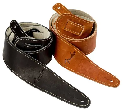 Fender Logo-Ball Glove Leather Strap BLK