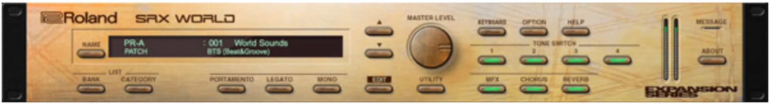 Roland SRX WORLD Software Synthesizer