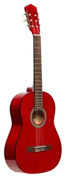 Stagg SCL50 3/4-RED 3/4 klassieke gitaar met lindehouten top, rood