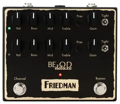 Friedman Amplification Friedman Be-Od Deluxe Overdrive Pedale Overdrive A 2 Canali Per Chitarra