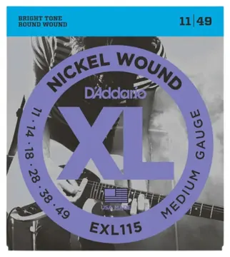 D'Addario EXL115 Nickel Wound 011-049