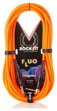 Bespeco Cavo Fluo Giallo Strumenti Jack Mono Jack Mono Mt 4,5 Dritto - Pipa