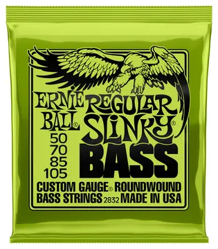Ernie Ball Saitensatz, E-Bass, Slinky, 4-String, Regular 50-105