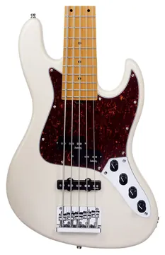 Sadowsky MetroExpress SMX 21 Fret Hybrid PJ 5-String in Olympic White, Roasted Maple