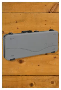 Fender Deluxe Moulded Strat/Tele Case, Silver/Blue