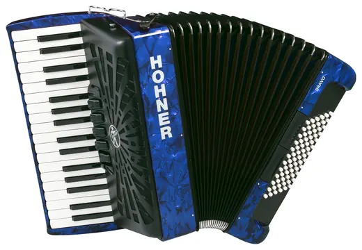 Hohner Bravo III 72 - blau HOA16642 72 Bässe, neues Verdeck, silent Key