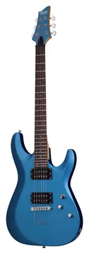 Schecter C-6 Deluxe Satin Metallic Hellblau