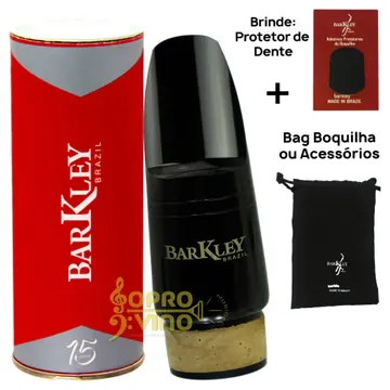 Barkley Boquilha Clarone Baixo Sib Barkley Prima 55 Preta Brindes Bag Protetor