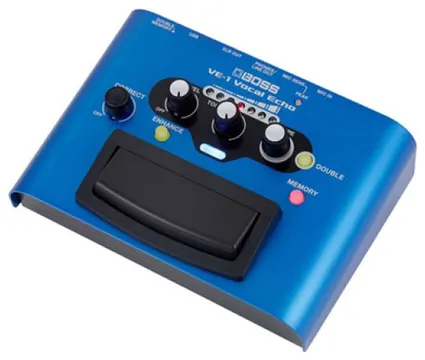 Boss VE-1 VOCAL ECHO Processador Voz +48V Phantom Power MIC XLR