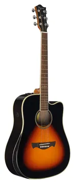 Tagima Ws-25 Eq Eletroacústico Dreadnought Cutaway Dsb Drop Sunburst
